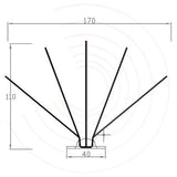 Birdzout AW5 Bird Spikes - 170MM Wide